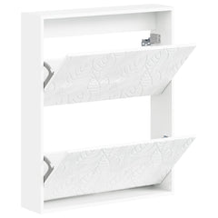 vidaXL Wall-Mounted Shoe Cabinet DELFT 71 x 17 x 86 cm Engineered Wood 3