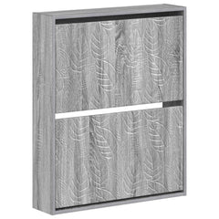 vidaXL Wall-Mounted Shoe Cabinet DELFT 71 x 17 x 86 cm Engineered Wood 2