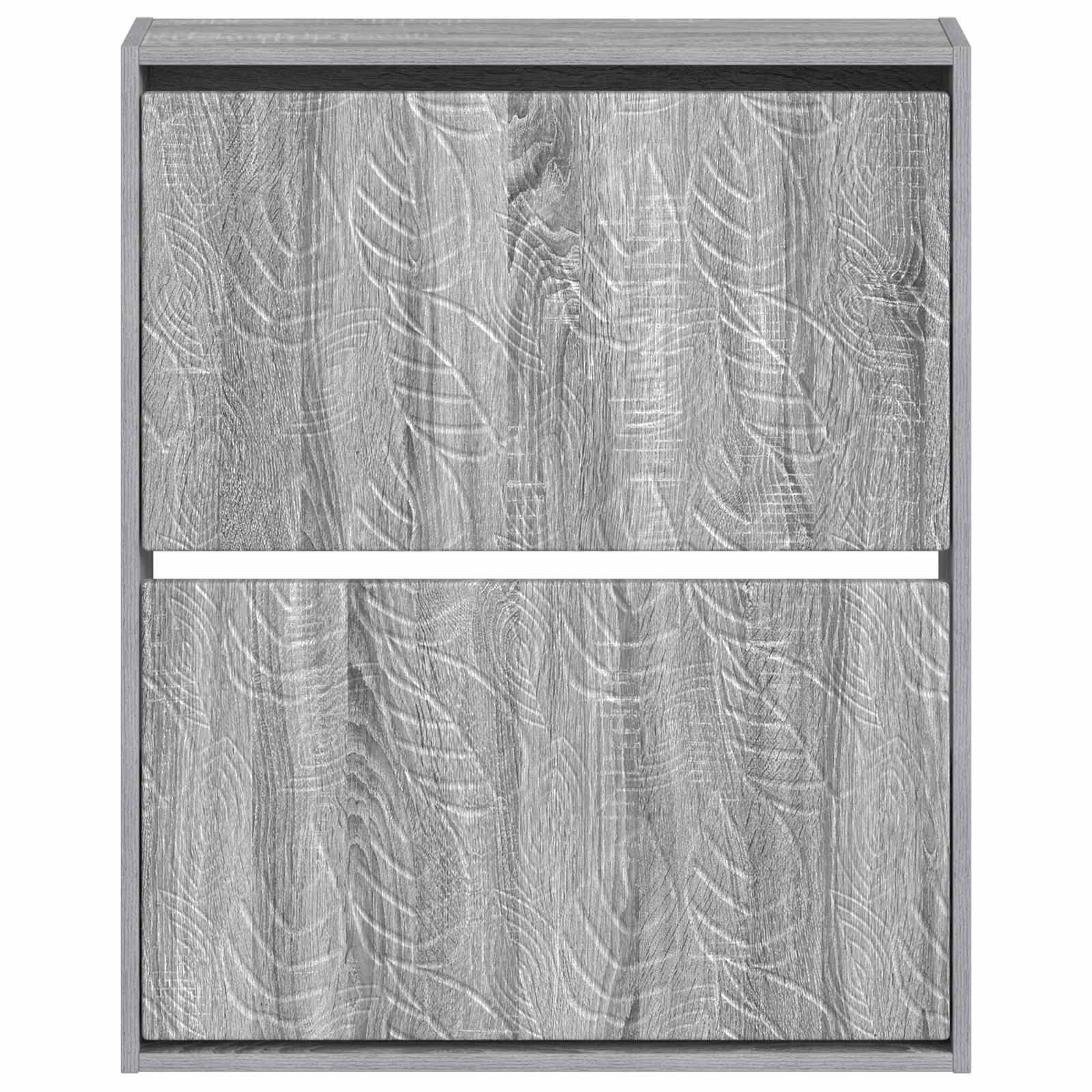 vidaXL Wall-Mounted Shoe Cabinet DELFT 71 x 17 x 86 cm Engineered Wood 4