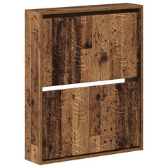vidaXL Wall-Mounted Shoe Cabinet DELFT 71 x 17 x 86 cm Engineered Wood 2