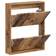 vidaXL Wall-Mounted Shoe Cabinet DELFT 71 x 17 x 86 cm Engineered Wood 3