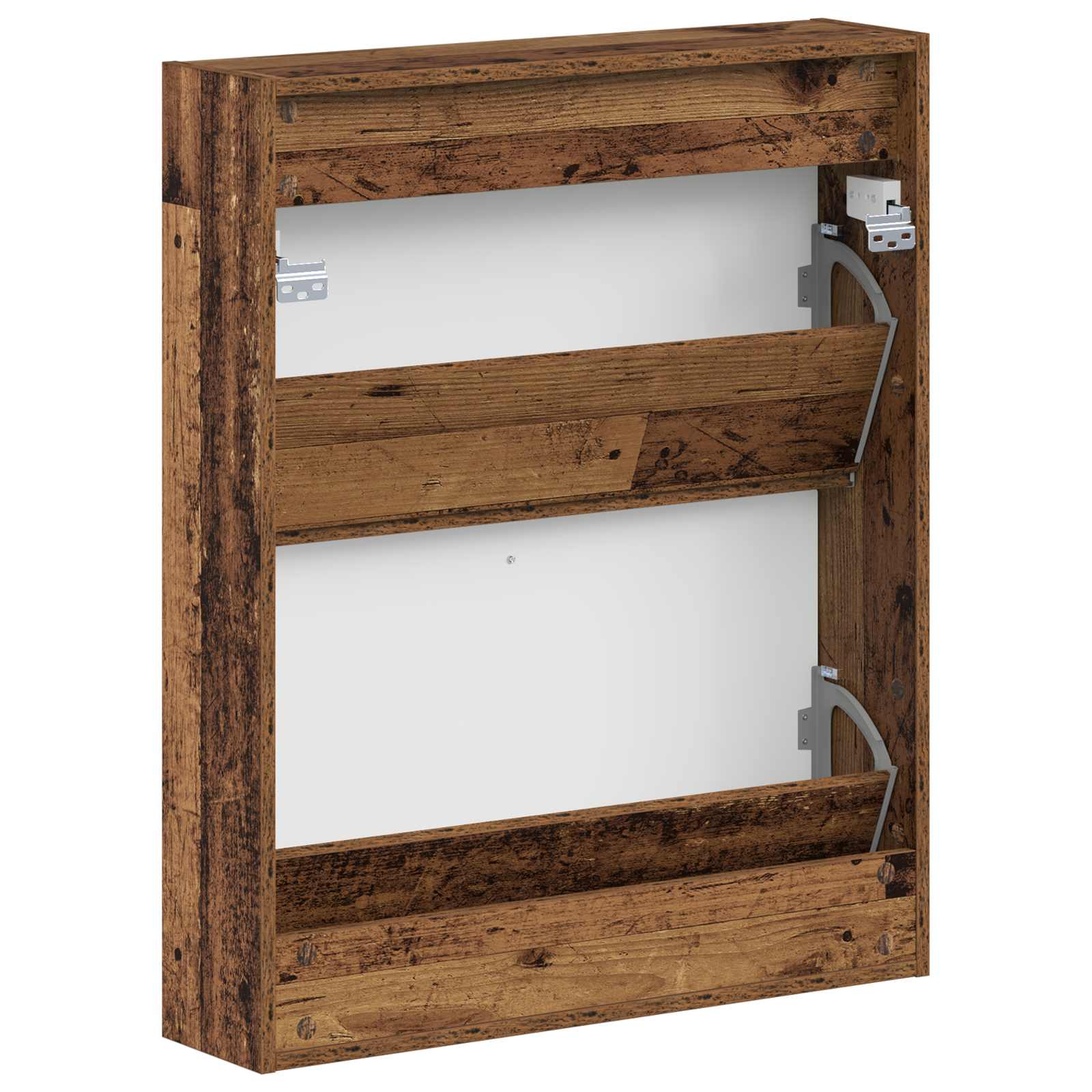 vidaXL Wall-Mounted Shoe Cabinet DELFT 71 x 17 x 86 cm Engineered Wood 6