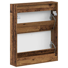 vidaXL Wall-Mounted Shoe Cabinet DELFT 71 x 17 x 86 cm Engineered Wood 6
