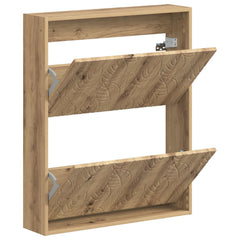 vidaXL Wall-Mounted Shoe Cabinet DELFT 71 x 17 x 86 cm Engineered Wood 3