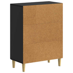 vidaXL Shoe Cabinet DELFT 59.5 x 39.5 x 90 cm Engineered Wood Black 6