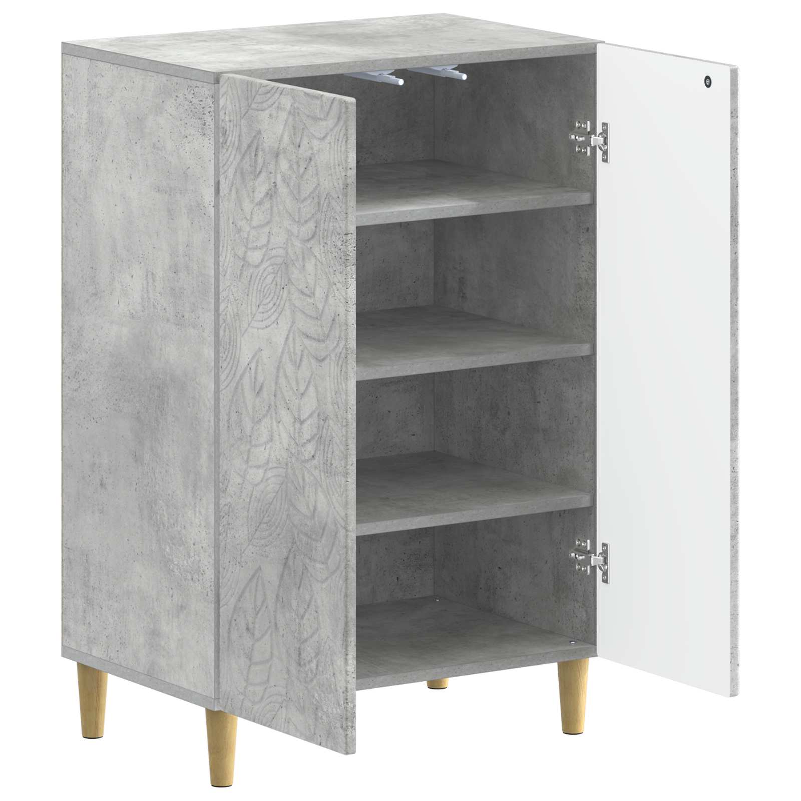 vidaXL Shoe Cabinet DELFT 59.5 x 39.5 x 90 cm Engineered Wood 3