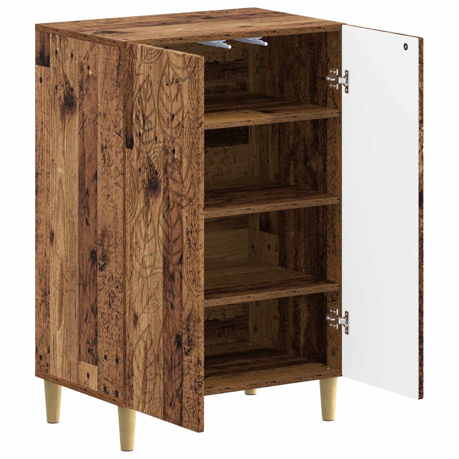 vidaXL Shoe Cabinet DELFT 59.5 x 39.5 x 90 cm Engineered Wood Old Wood 3