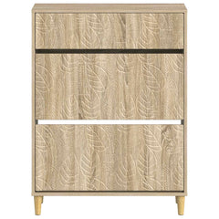 vidaXL Shoe Cabinet DELFT 78 x 24 x 103 cm Engineered Wood Sonoma Oak 4