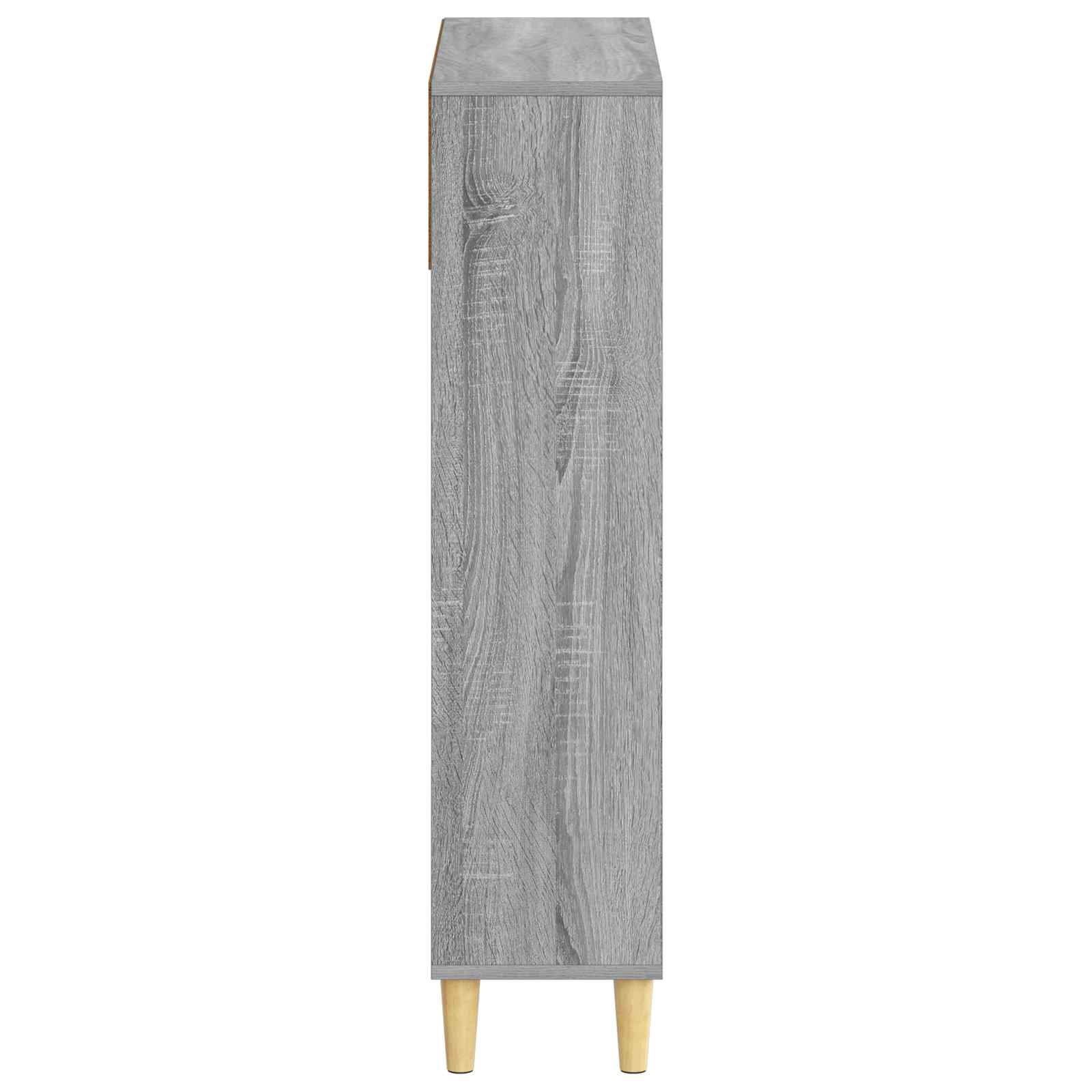 vidaXL Shoe Cabinet DELFT 78 x 24 x 103 cm Engineered Wood Grey Sonoma 5