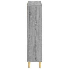 vidaXL Shoe Cabinet DELFT 78 x 24 x 103 cm Engineered Wood Grey Sonoma 5
