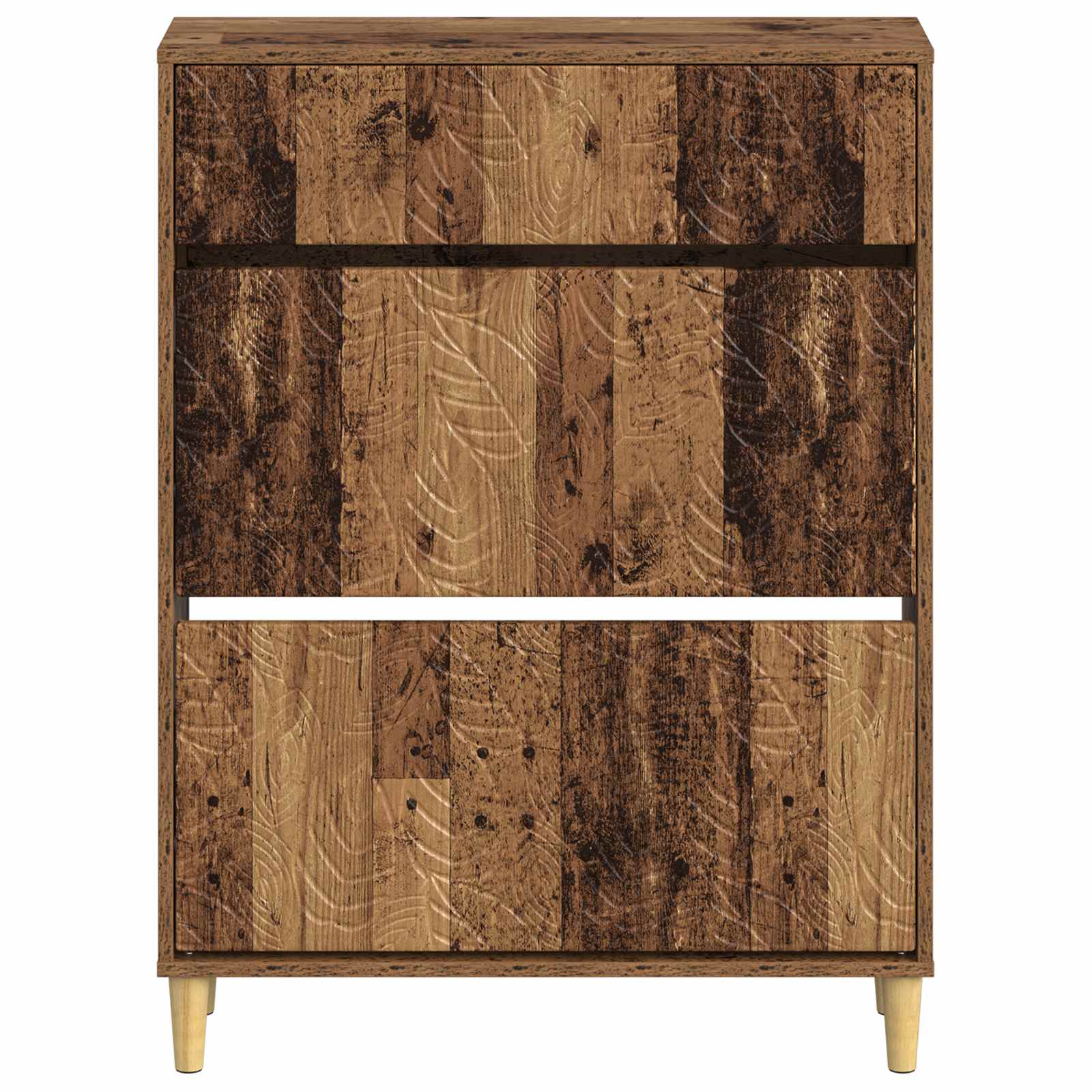 vidaXL Shoe Cabinet DELFT 78 x 24 x 103 cm Engineered Wood Old Wood 4