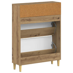 vidaXL Shoe Cabinet DELFT 78 x 24 x 103 cm Engineered Wood Artisan Oak 6
