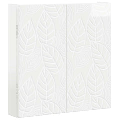 vidaXL Dartboard Cabinet DELFT High Gloss White 52.5 x 10.5 x 53.5 cm 4