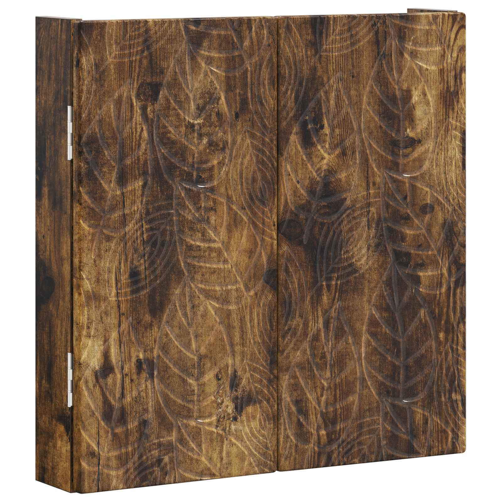vidaXL Dartboard Cabinet DELFT Smoked Oak 52.5 x 10.5 x 53.5 cm 4