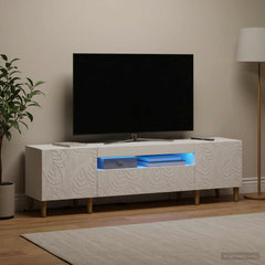 LED TV Cabinet DELFT 153 x 35 x 43 cm White