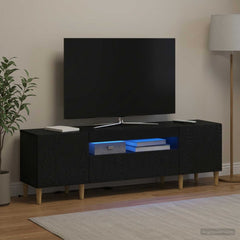 LED TV Cabinet DELFT 153 x 35 x 43 cm Black
