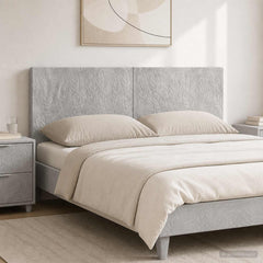 vidaXL Wall-Mounted Headboard DELFT Concrete Grey Engineered Wood 1
