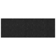 vidaXL Wall-Mounted Headboard DELFT Black Engineered Wood 3