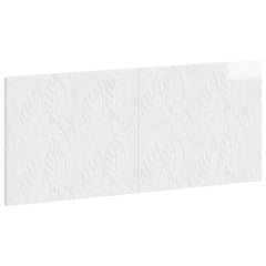 vidaXL Wall-Mounted Headboard DELFT High Gloss White Engineered Wood 2