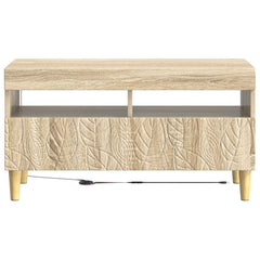 vidaXL LED TV Cabinet Sonoma Oak Engineered Wood 6