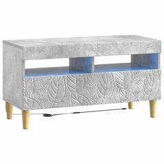 LED TV Cabinet Engineered Wood Concrete grey