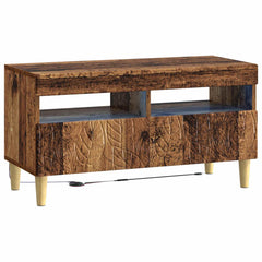 vidaXL LED TV Cabinet Old Wood Engineered Wood 2