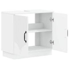 vidaXL Bathroom Sink Cabinet HOORN White 59.5 x 31.5x 56 cm 3