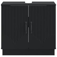 vidaXL Bathroom Sink Cabinet HOORN Black 59.5 x 31.5x 56 cm 4