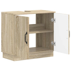 vidaXL Bathroom Sink Cabinet HOORN Sonoma Oak 59.5 x 31.5x 56 cm 3