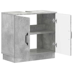 vidaXL Bathroom Sink Cabinet HOORN Concrete Grey 59.5 x 31.5x 56 cm 3