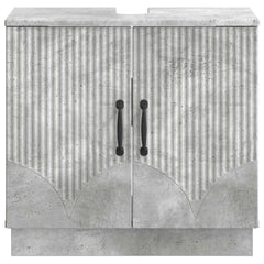vidaXL Bathroom Sink Cabinet HOORN Concrete Grey 59.5 x 31.5x 56 cm 4
