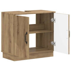 vidaXL Bathroom Sink Cabinet HOORN Artisan Oak 59.5 x 31.5x 56 cm 3