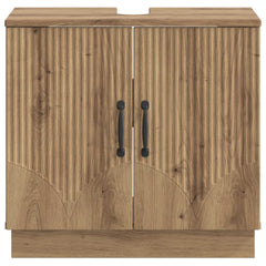 vidaXL Bathroom Sink Cabinet HOORN Artisan Oak 59.5 x 31.5x 56 cm 4