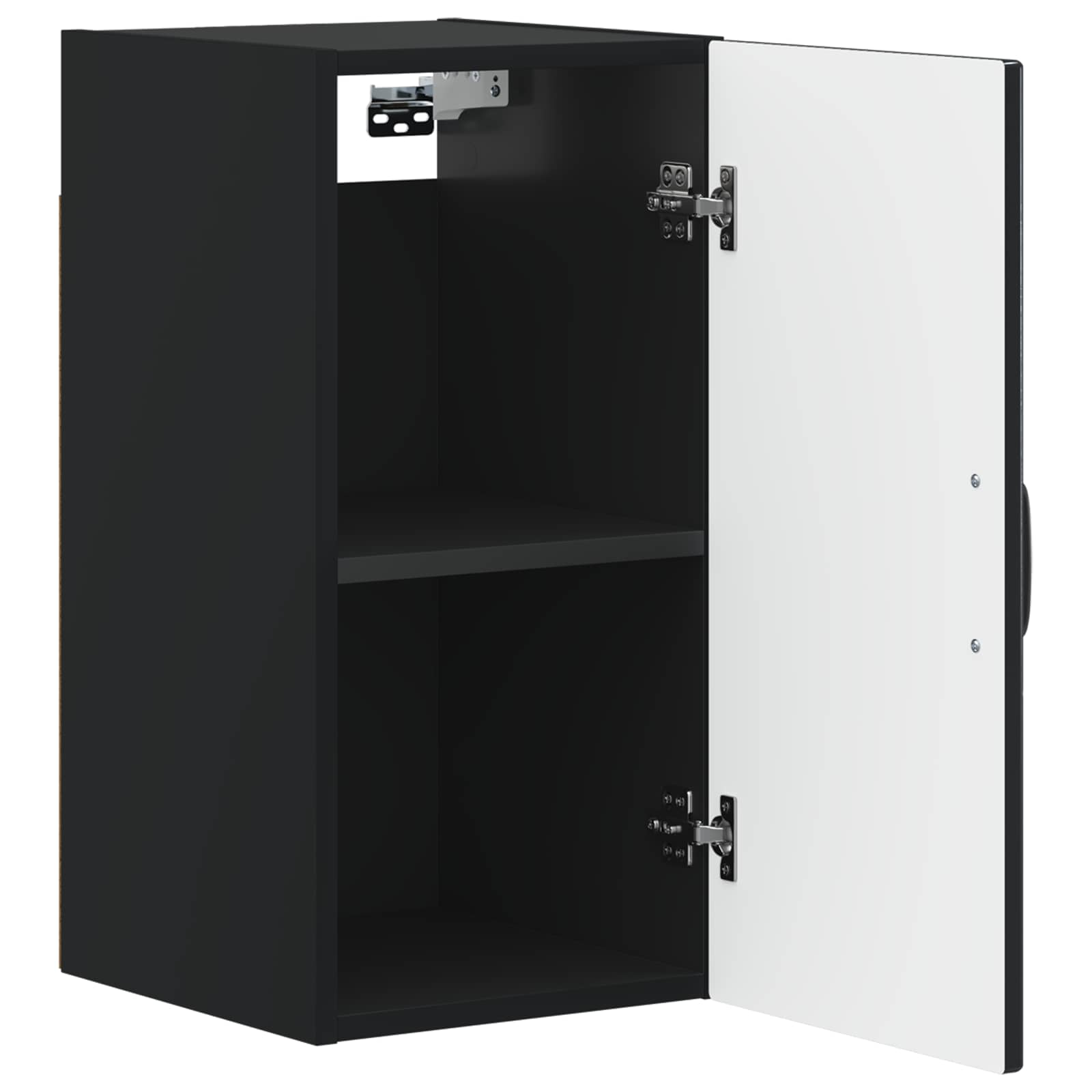 vidaXL Bathroom Wall Cabinet HOORN Black 30 x 31 x 59 cm 3