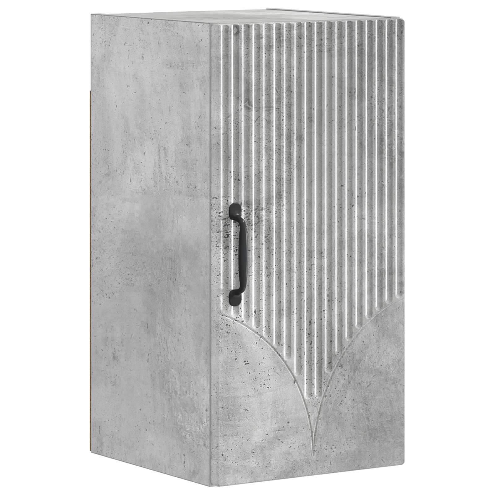 vidaXL Bathroom Wall Cabinet HOORN Concrete Grey 30 x 31 x 59 cm 2
