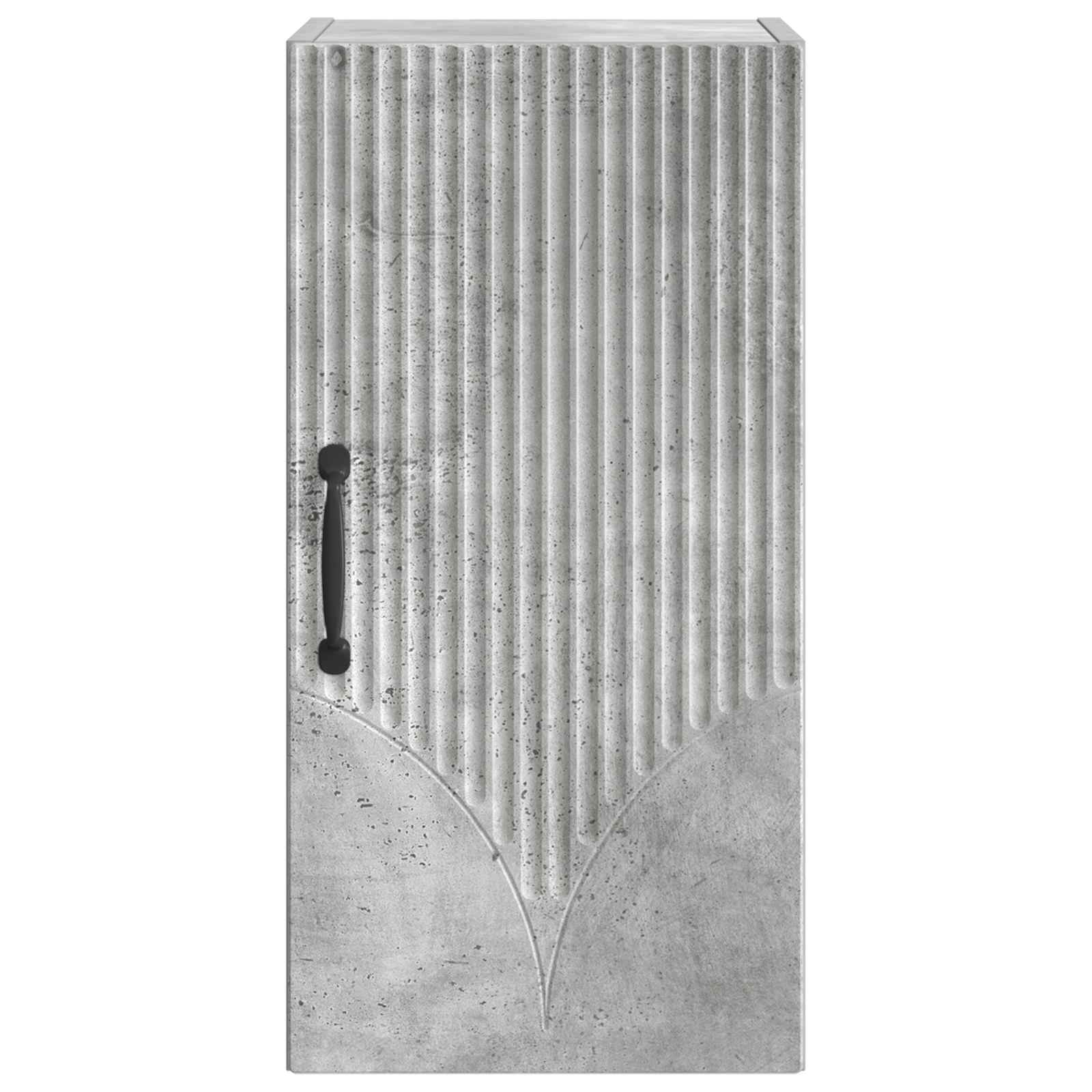 vidaXL Bathroom Wall Cabinet HOORN Concrete Grey 30 x 31 x 59 cm 4