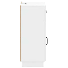 vidaXL Bathroom Storage Cainet HOORN High Gloss White 30 x 31 x 77 cm 6