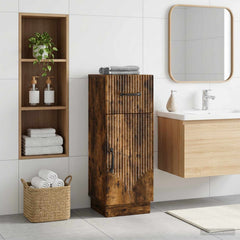 Bathroom Storage Cainet HOORN 30 x 31 x 77 cm Smoked oak