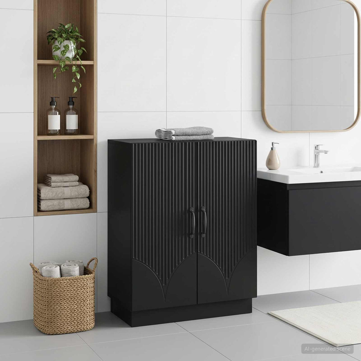 vidaXL Bathroom Storage Cainet HOORN 59.5 x 31 x 77 cm