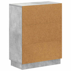 vidaXL Bathroom Storage Cainet HOORN Concrete Grey 59.5 x 31 x 77 cm 6