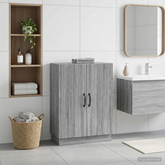 vidaXL Bathroom Storage Cainet HOORN Grey Sonoma 59.5 x 31 x 77 cm 1