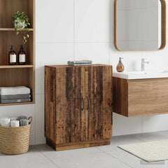 vidaXL Bathroom Storage Cainet HOORN Old Wood 59.5 x 31 x 77 cm 1