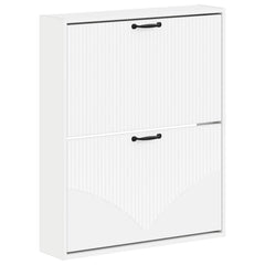 vidaXL Wall-Mounted Shoe Cabinet HOORN 71 x 17 x 86 cm Engineered Wood 2