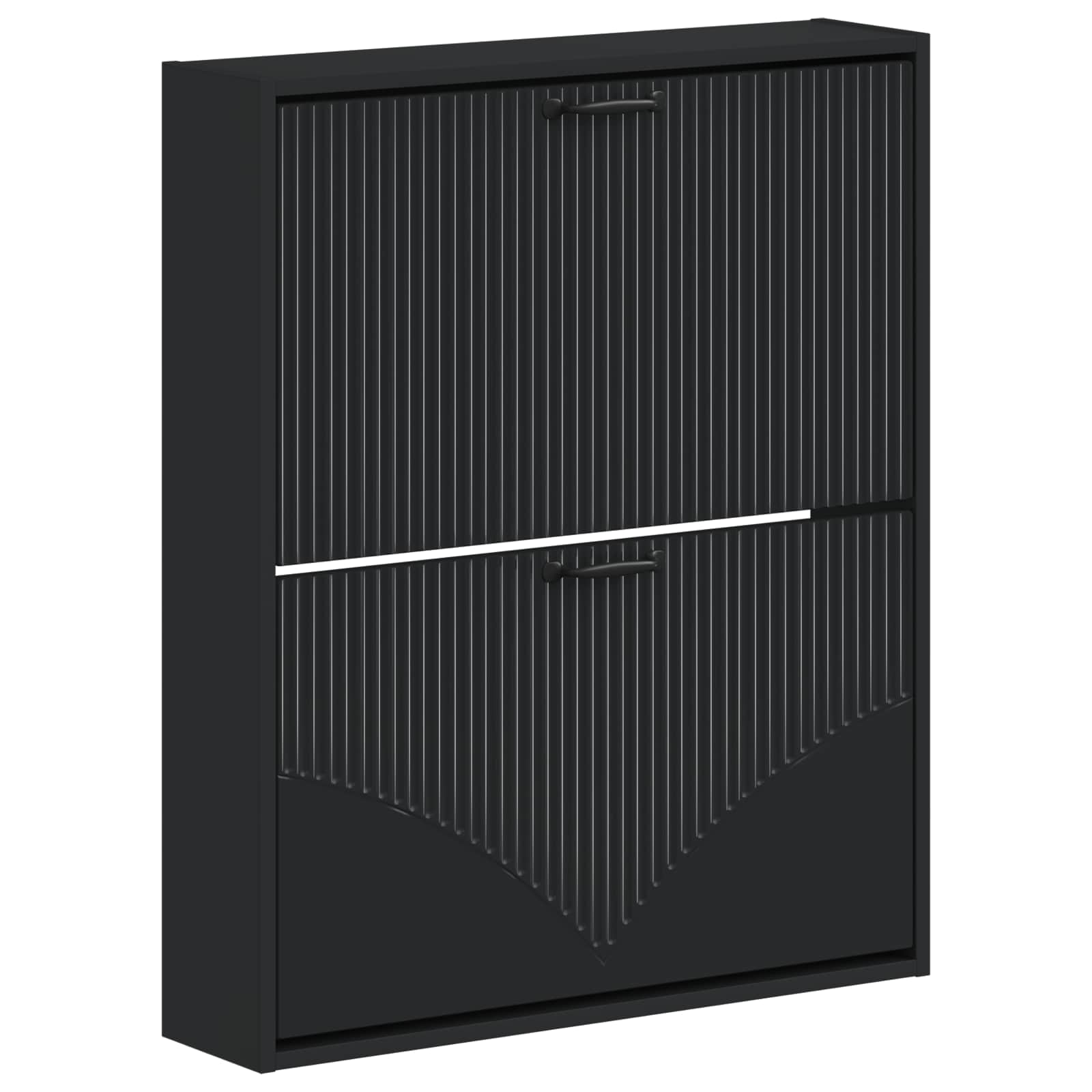 vidaXL Wall-Mounted Shoe Cabinet HOORN 71 x 17 x 86 cm Engineered Wood 2