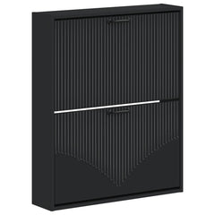 vidaXL Wall-Mounted Shoe Cabinet HOORN 71 x 17 x 86 cm Engineered Wood 2