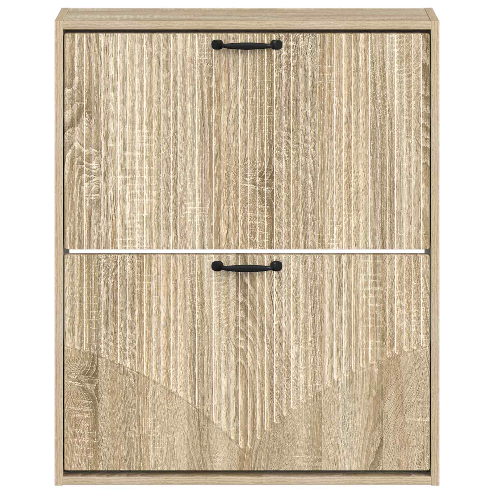 vidaXL Wall-Mounted Shoe Cabinet HOORN 71 x 17 x 86 cm Engineered Wood 4