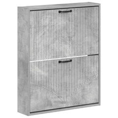 vidaXL Wall-Mounted Shoe Cabinet HOORN 71 x 17 x 86 cm Engineered Wood 2