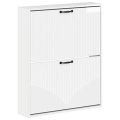 vidaXL Wall-Mounted Shoe Cabinet HOORN 71 x 17 x 86 cm Engineered Wood 2