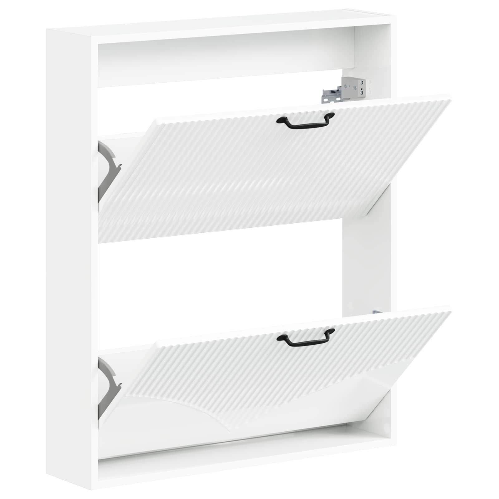 vidaXL Wall-Mounted Shoe Cabinet HOORN 71 x 17 x 86 cm Engineered Wood 3