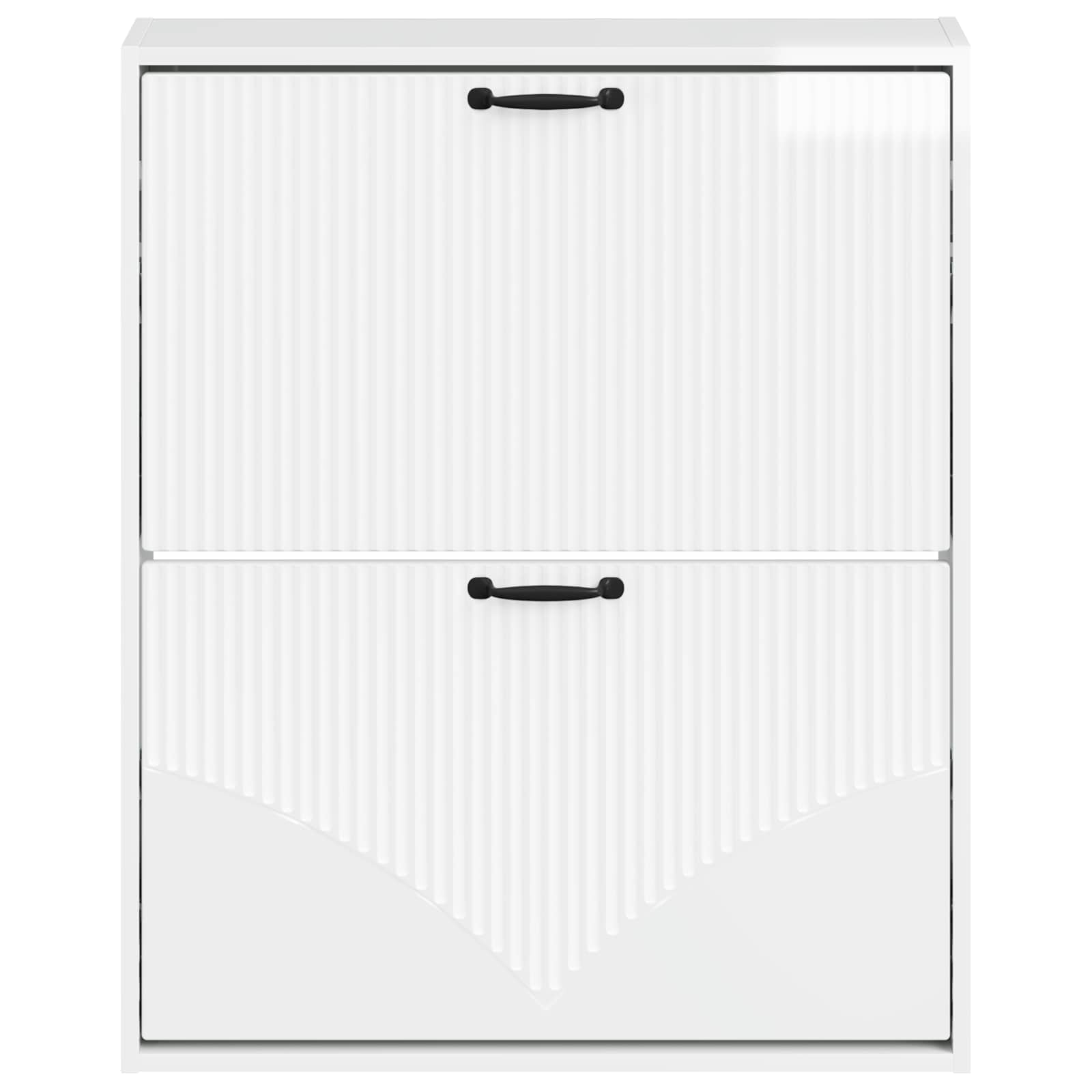 vidaXL Wall-Mounted Shoe Cabinet HOORN 71 x 17 x 86 cm Engineered Wood 4